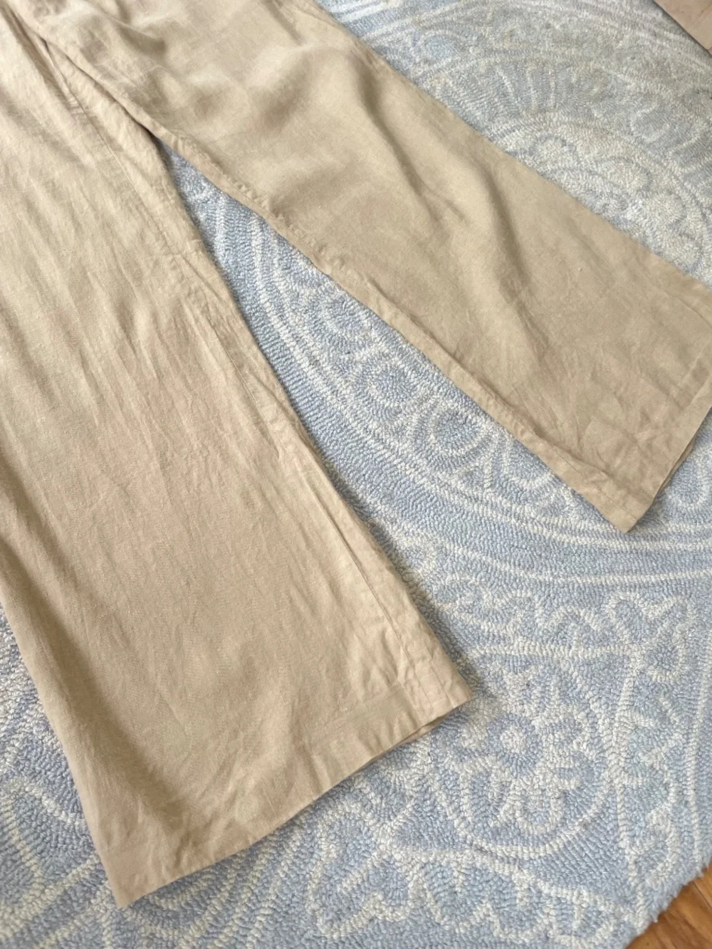 Banana Republic Neutral Linen Blend Pants 6 Y2K